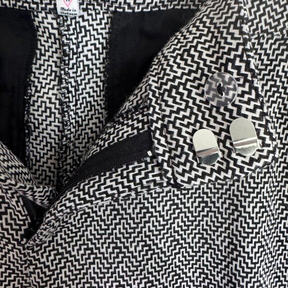 BEBOP | Tweed Pants | Black/White | Rayon Blend | Size 11 - Picture 12 of 16